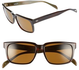 Salt Men's 'Wooderson' 55Mm Polarized Sunglasses - Brown Green/ Brown