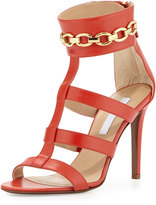 Thumbnail for your product : Diane von Furstenberg Uma Chain-Link Sandal, Cayenne Red