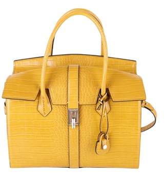 Trussardi Women's Yellow Polyurethane Handbag.