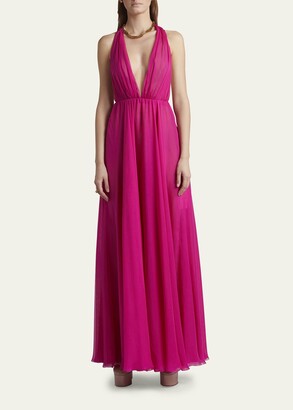 Valentino Women's Pink Evening Dresses on Sale |