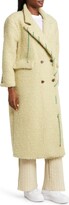 Thumbnail for your product : KkCo Moss Longline Wool Blend Coat