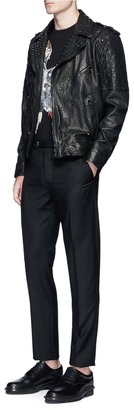 Neil Barrett Stud embellished buffalo leather jacket