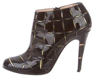 Christian Louboutin Patent Leather Booties