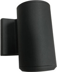 Wrought Studio Menahan 1 Light Outdoor Wall Sconce - Matte Black