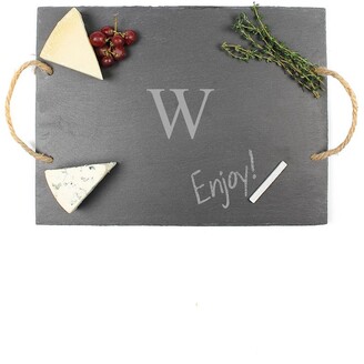 Cathy's Concepts Monogram Slate Serving Board