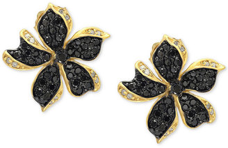 Effy Diamond Flower Stud Earrings (1 ct. t.w.) in 14k Gold