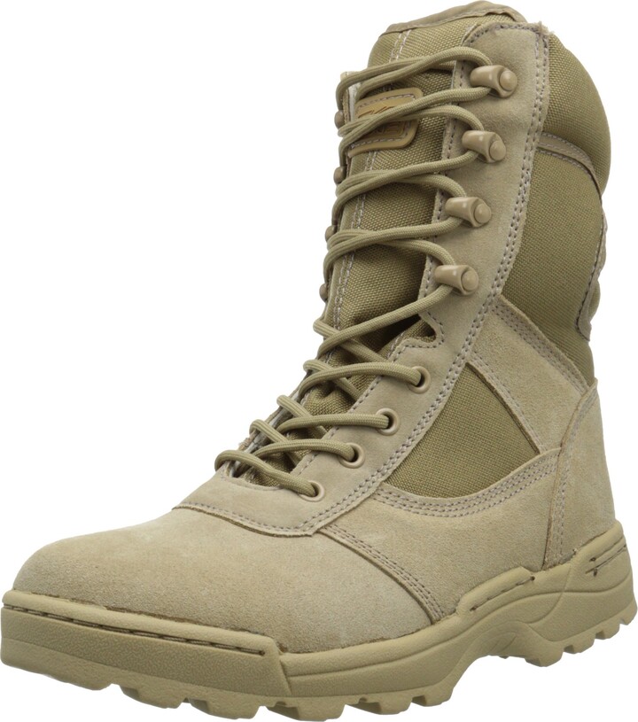 Ridge Footwear Men's Tactical Boots Dura Max 8” with Zipper Sand Suede  Leather Waterproof Coyote Oil & Slip Resistant Boots - ShopStyle