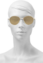Thumbnail for your product : SUNDAY SOMEWHERE Aviator-style Gold-tone Sunglasses