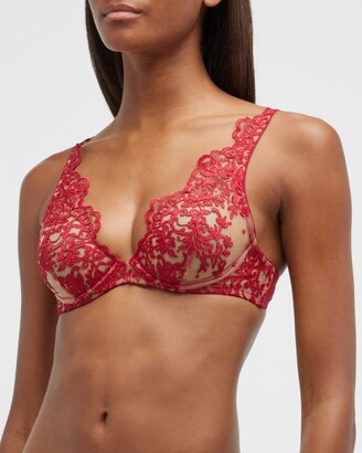 I.D. Sarrieri Royal Jewel Embroidered Tulle Underwire Bra