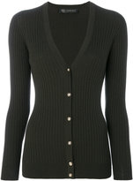Versace - V-neck cardigan - women - Polyester/Laine - 42
