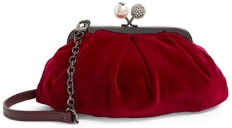 Max Mara Weekend Small Velvet Pasticcino Clutch - ShopStyle
