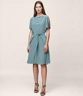 Thumbnail for your product : Reiss Mira - Cold-shoulder Dress in Orion Blue