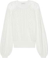 Thumbnail for your product : Joie Jaeda Pointelle-knit Cotton And Cashmere-blend Sweater