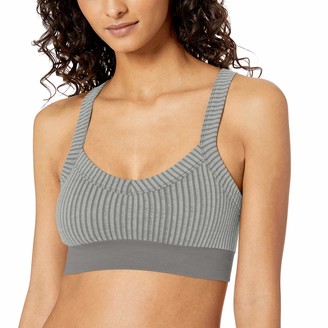 Mae Amazon Brand Women's Seamless Wide Strap Crop Bralette (for A-C cups)