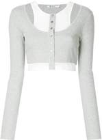 Thumbnail for your product : Alexander Wang T By longsleeved crop tee