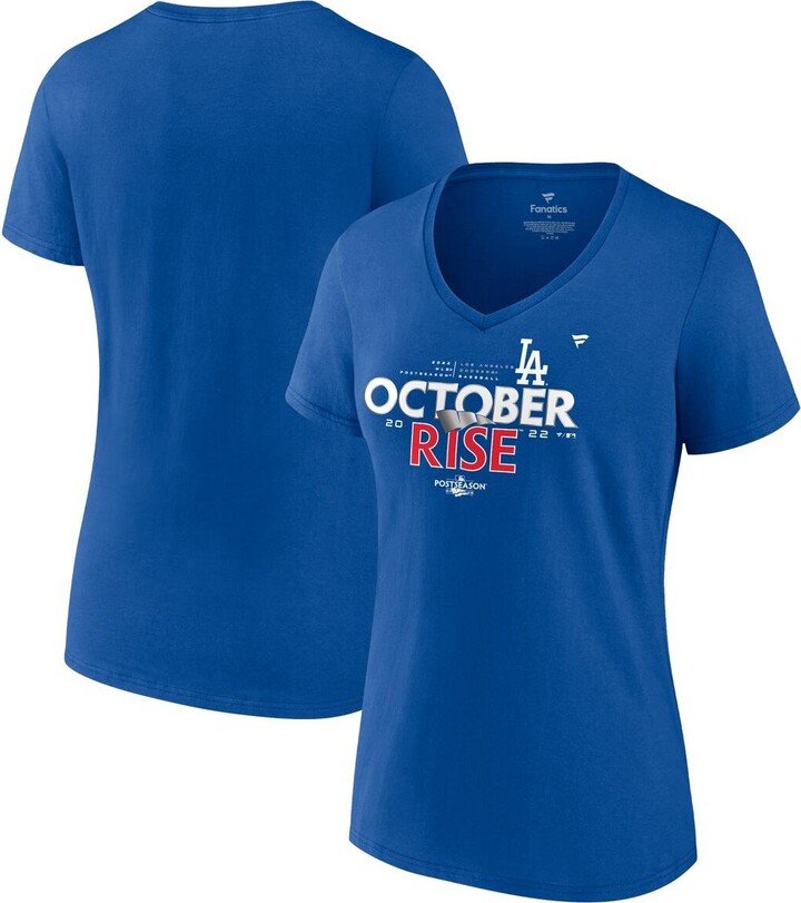 Mlb Los Angeles Dodgers Women's Short Sleeve V-neck T-shirt : Target