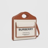 Thumbnail for your product : Burberry Medium Two-tone Canvas and Leather Pocket Bag