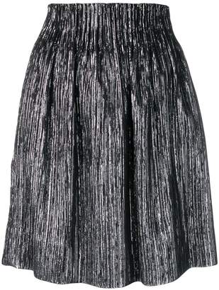 Isabel Marant high-waisted metallic-effect skirt