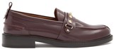 Thumbnail for your product : Valentino Garavani - Rockstud Patent-leather Loafers - Burgundy