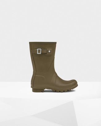 matte green hunter boots