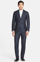 Thumbnail for your product : Z Zegna 2264 Z Zegna Extra Trim Fit Dark Grey Double Face Wool Suit