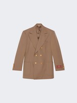Thumbnail for your product : Gucci Classic Double-breasted Blazer Camel