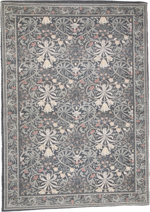 TJMAXX 5X7 Washable Woodland Weeds Area Rug, Cotton/Polyester