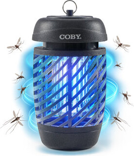 Coby CBZ Series Bug Zapper for Outdoor & Indoor, 10W, Covers 800 Sq. Feet, Non-Toxic, Chemical-Free, Black