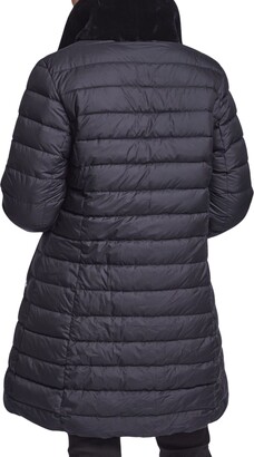 blue duck reversible fur coat