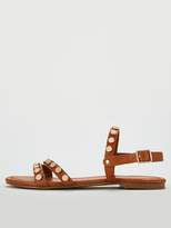 Thumbnail for your product : Carvela Stud Flat Sandals - Tan