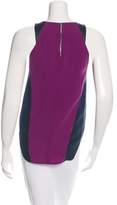 Thumbnail for your product : Rag & Bone Leather-Accent Colorblock Top w/ Tags
