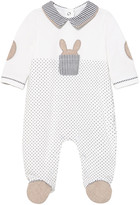 Thumbnail for your product : Mayoral Boy's Dotted Embroidered Bunny Footie Pajamas, Size 1-6M