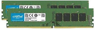 Crucial 8GB Kit (4GBx2) DDR4 2666 MT/s (PC4-21300) CL19 x16 UDIMM 288-Pin Memory - CT2K4G4DFS6266