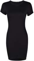 Thumbnail for your product : boohoo Cap Sleeve Curved Hem Bodycon Dress