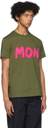 Moncler Green Boucle Logo T-Shirt