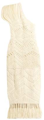 Tabula Rasa - Tuva Hand Macrame Silk And Wool Blend Dress - Womens - Cream