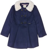 Thumbnail for your product : Yumi Girl's Fur Collar Double Breasted Coat