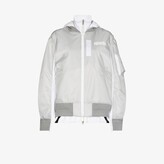 Thumbnail for your product : Nike X Sacai Layered Bomber Jacket - Women's - Other Fibres/Nylon/Recycled Polyester