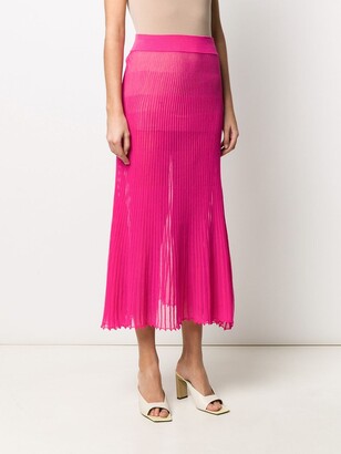 Jacquemus Helado pleated knitted skirt