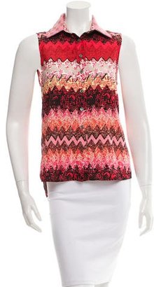 Timo Weiland Sleeveless Printed Top