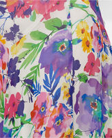 Thumbnail for your product : Lauren Ralph Lauren Sleeveless Floral-Print A-Line Silk Dress