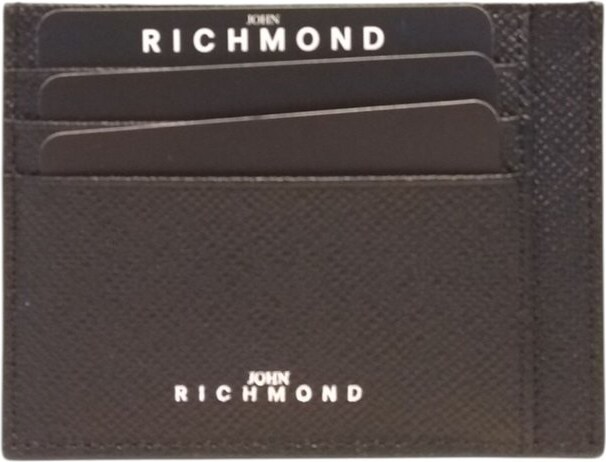 John Richmond Logo-Detailed Cardholder