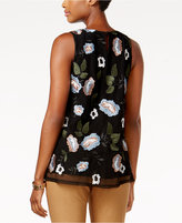 Thumbnail for your product : Charter Club Embroidered Mesh Tank, Created for Macy's