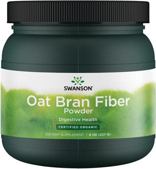 Swanson Health Products Swanson Oat Bran Fiber Powder - Certified Organic 8 oz Pwdr.