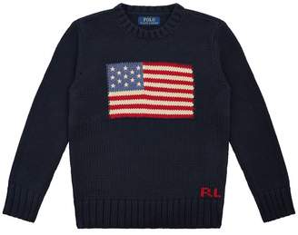 Polo Ralph Lauren Knitted Flag Print Sweater