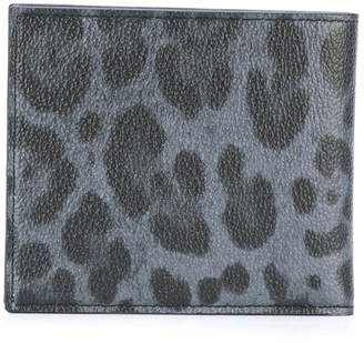 Dolce & Gabbana leopard print billfold wallet