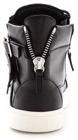 Thumbnail for your product : Giuseppe Zanotti Buckle London High Top Sneakers