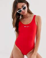 Thumbnail for your product : Champion logo swimsuit in red