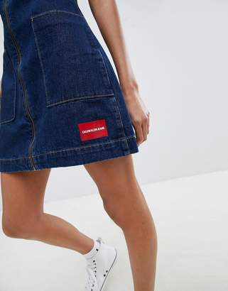 Calvin Klein Jeans Jeans Zip Through Denim Dress