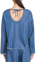 Thumbnail for your product : KENDALL + KYLIE Chambray Top